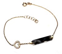 Bracelet Enfant Bimbo -Bimbe in Or jaune Cubic Zirconia TARGA CUORE ZIRC P UD/Z 1.80 G